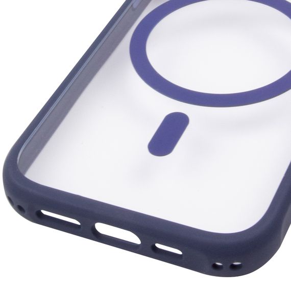 Чохол TPU+PC GETMAN Moon Clear with Magnetic Fit для Apple iPhone 13 Pro Max (6.7") Blue | Зображення 4