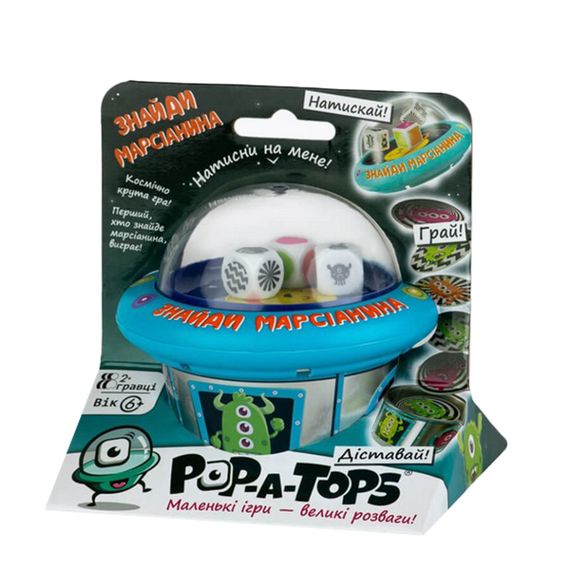 Настольная игра "Pop-A-Tops: Найди марсианина" FGS62 на украинском языке