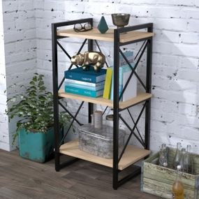 Стеллаж Loft Design Скиф 3-550 дуб борас
