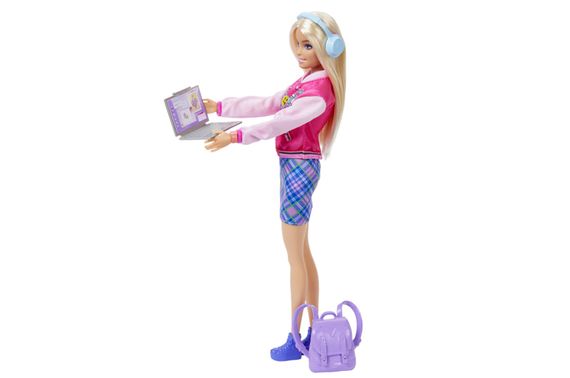 Лялька HRG84 "Шкільний стиль" з аксесуарами для навчання BARBIE FASHION AND BEAUTY | Зображення 2