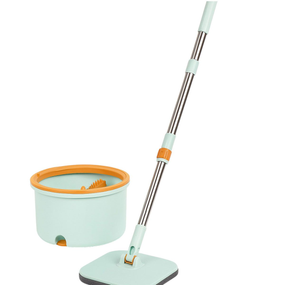 Набір для прибирання швабра з віджимом 119 (см) та відром 7 (л) професійна швабра з відром Блакитний HP-35015-45