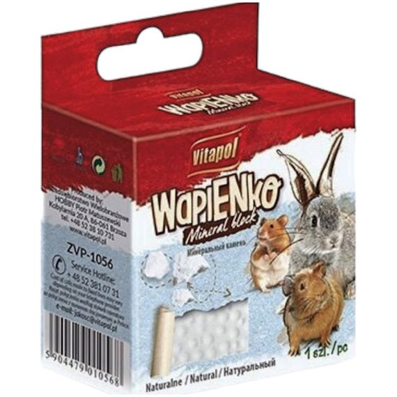 Мінеральний камінь Vitapol Wapienko Mineral Block для гризунів 40 г (5904479010568) | Зображення 1