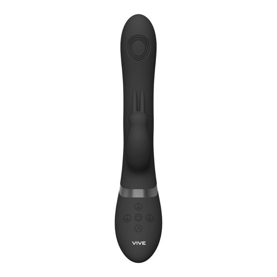 Вибратор-кролик Rini 3 в 1, черный Vive (Нидерланды) Sex Aura | Зображення 3
