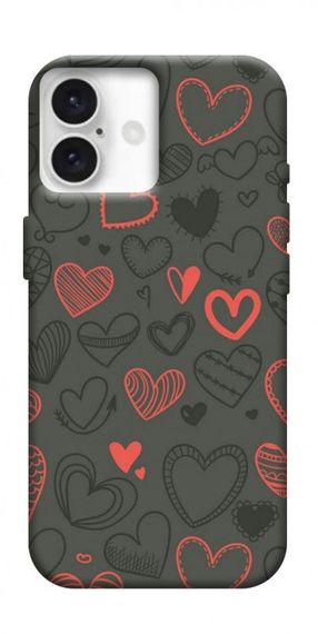 Чохол з картинкою Милі серця для Apple iPhone 16 (6.1")