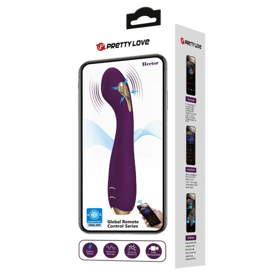 Смарт вібратор Pretty Love - HECTOR G-SPOT VIBRATOR з електростимуляцією, BI-014765HP-1 Sex Aura | Зображення 8