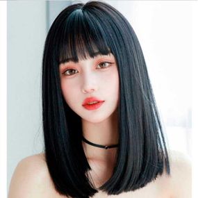 Перука довге каре "Брюнетка"- 43 см