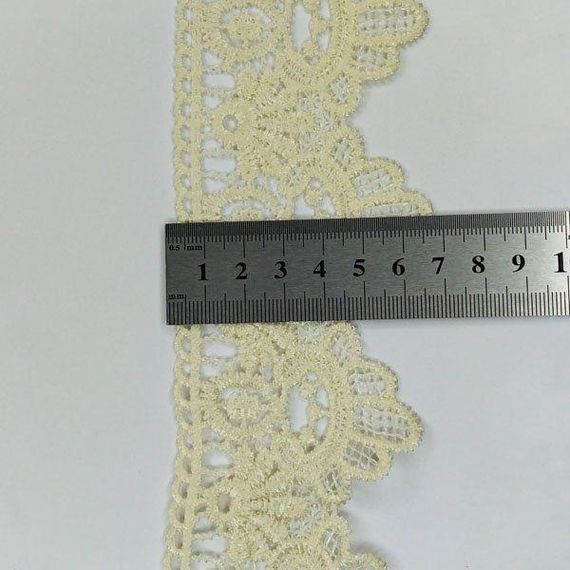 Кружево макраме  6,5см (13м) Цвет - Молочный (07-T1138-7) | Зображення 3