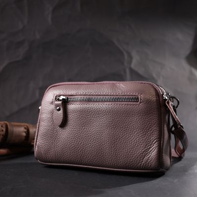 Сумка Vintage З натуральної шкіри Фіолетова (22279) | Зображення 3