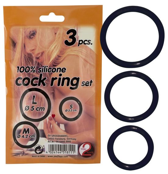 Эрекционные кольца Silicone cock ring 3 sexstyle