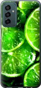 Чохол на Samsung Galaxy M13 M135 Зелені часточки лимона "852u-2765-2448"