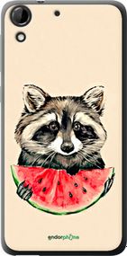 Чохол на HTC Desire 728G Єнотик з кавуном "4605u-145-2448"