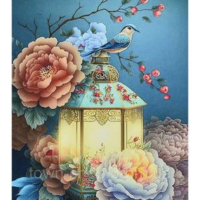 Алмазная мозаика "Винтажный фонарь" HEG88141 30х40 см