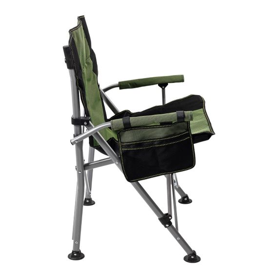 Крісло для риболовлі розкладне туристичне 60х57х92 см складне крісло для кемпінгу на природу Зелене | Зображення 2