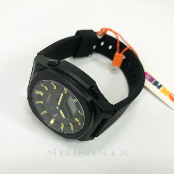 Стильні чорні чоловічі наручні годинники SKMEI, Якісні чоловічі годинники наручні JG-71 | Зображення 8