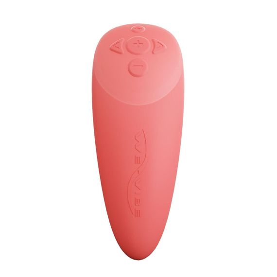 Смарт-вібратор для пар We-Vibe Chorus Crave Coral, сенсорне керування вібраціями стисненням пульта | Зображення 3