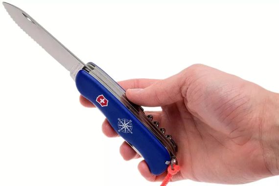 Ніж VICTORINOX 0.8593.2W Skipper W Blue | Зображення 1