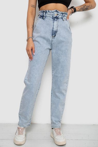 Джинсы женские Mom's, цвет голубой, 182R2271