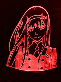 Акриловый светильник-ночник Зеро Ту 4 красный tty-n000879