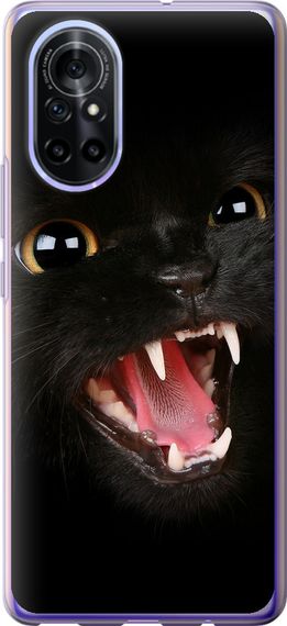 Чехол на Huawei Nova 8 Чёрная кошка "932u-2245-17620"