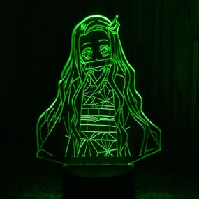 Акриловий світильник-нічник Незуко Камадо 3 зелений tty-n001368