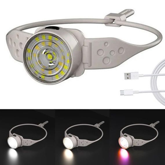 Ліхтар налобний G25-XPG+30SMD(white+yellow+red-blue)