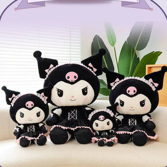 Куромі м'яка іграшка аніме у сукні 26 см, плюшева іграшка Kuromi | Зображення 8