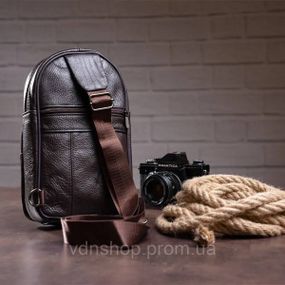 Сумка слинг для мужчин, Мужская стильная сумка слинг мужская чорная через плечо WC-13