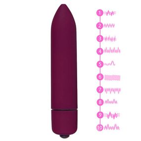 Десятискоростная водонепроницаемая вибропуля - Бордовый – Вибраторы