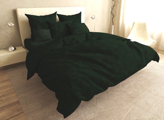 Простирадло на гумці SoundSleep Stripy Green бязь 90х200 см (93949309) | Зображення 2