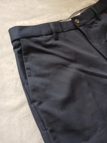 Чоловічі прямі штани темно сині 34/30 | Зображення 2