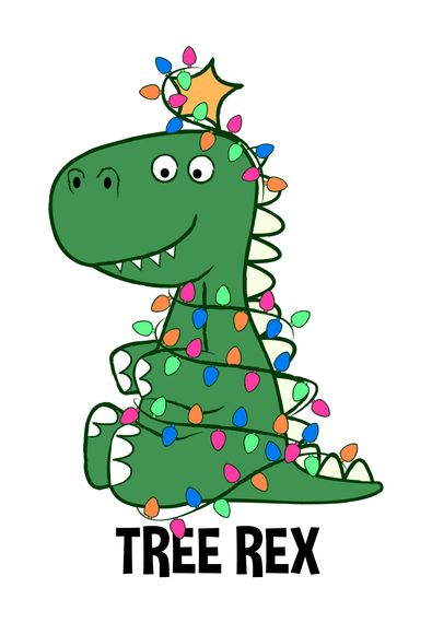Футболка жіноча біла з принтом "Tree Rex", 2XL | Зображення 1