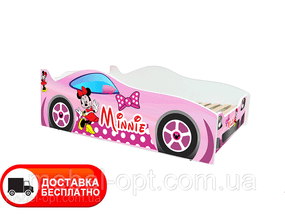 Ліжко машинка Evolution 005 Мінні Маус рожеве