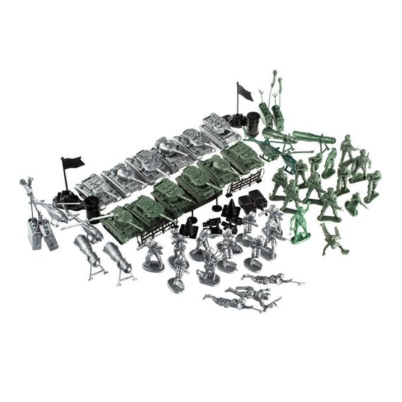 Дитячий ігровий набір солдатиків "Захисник" 1-045, 28 солдатиків | Зображення 1