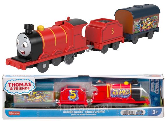 Паровозик Томас і друзі Моторизований поїзд Джеймс Оригінал Thomas & Friends Motorized Toy Train James