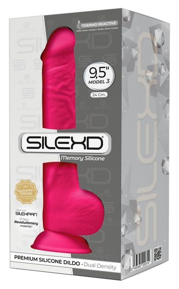 Фаллоимитатор розовый SILEXD (24 см) Sex Aura | Зображення 1