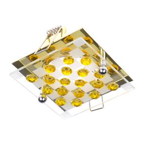 Светильник точечный декоративный HDL-G120 PB/YELLOW MR16