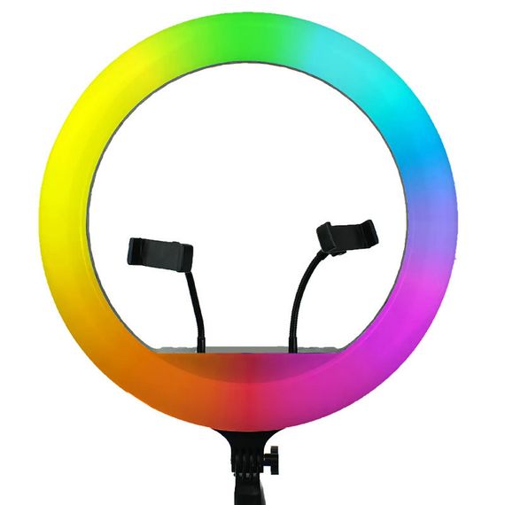 Кільцева світлодіодна LED-лампа RGB Arc Ring 10" + tripod 2.1m