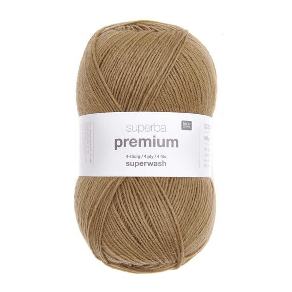 Rico Design Superba Premium Uni 100 г, 015 верблюд | Зображення 1