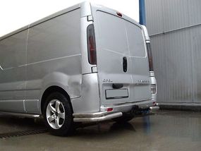 Задние уголки AK003-Double (нерж) для Renault Trafic 2001-2015 гг