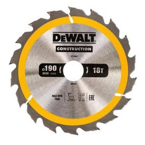 Диск пильний СONSTRUCTION 190*30мм DeWALT DT1943
