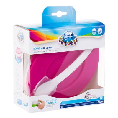 Тарілка дитяча Canpol babies 350 мл Рожева (31/406_pin) | Зображення 3