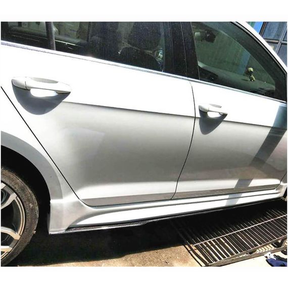 Боковые пороги (для Base HB 2012-2017, Карбон) для Volkswagen Golf 7/E-Golf | Зображення 1