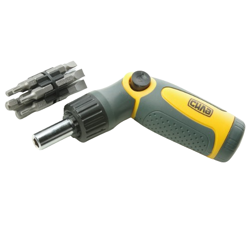 Викрутка реверсивна зі зломом 14в1 (біти 12 шт.)  CrV СИЛА