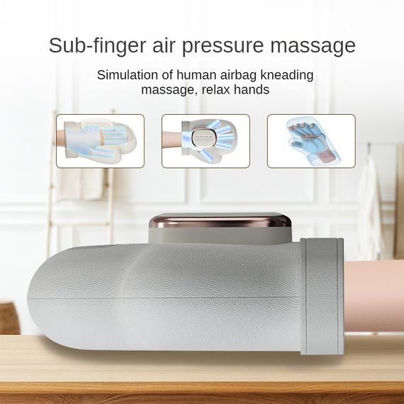 Ручной массажер WUX с функцией нагревания и компрессии / Массажер для рук Smart Hand Massager 3 режима массажа, 4 температуры, 5 настроек компрессии | Зображення 4