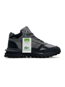 Зимние Мужские кроссовки New Lacoste Elite Active High Fur Grey (топ качество) А4869