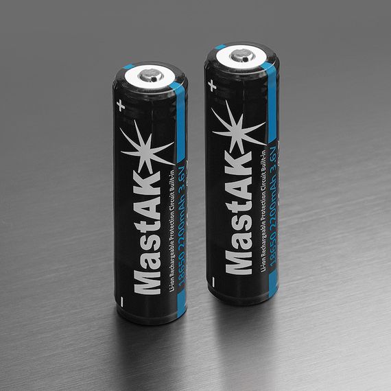 Аккумулятор Li-ion MastAK 18650 3.6v 2200mAh с защитой (1шт) | Зображення 6