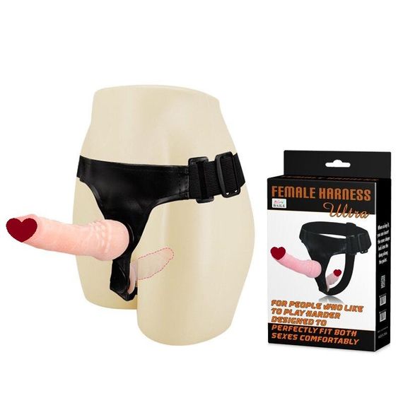 Страпон с вагинальной пробкой "Female Harness Ultra" BW-022020 Sex Aura