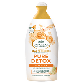 Гель для душу 500мл з вітаміном Е Pure Detox L'ANGELICA