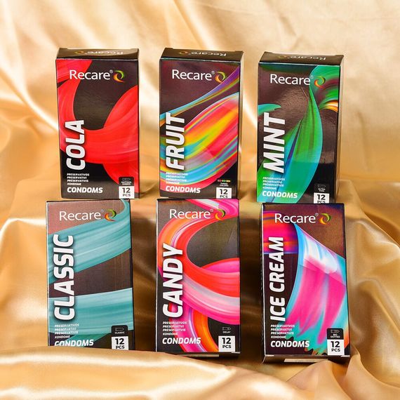 Презервативи Holographic Recare Ultra Thin Mint Condoms 12шт, ультратонкі, аромат: м'ята | Зображення 6