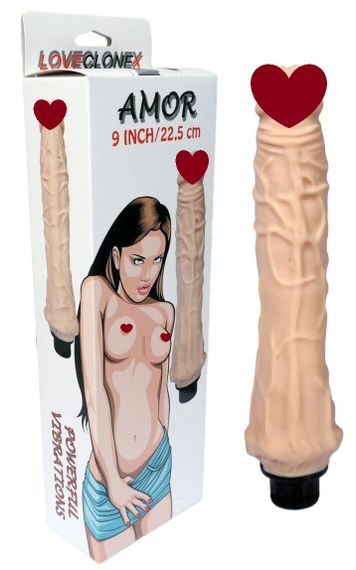 Вибратор BOSS Real - AMOR LOVECLONEX 9", ( длина 25.5 см, диаметр 4 см ) BS2100019 sexstyle